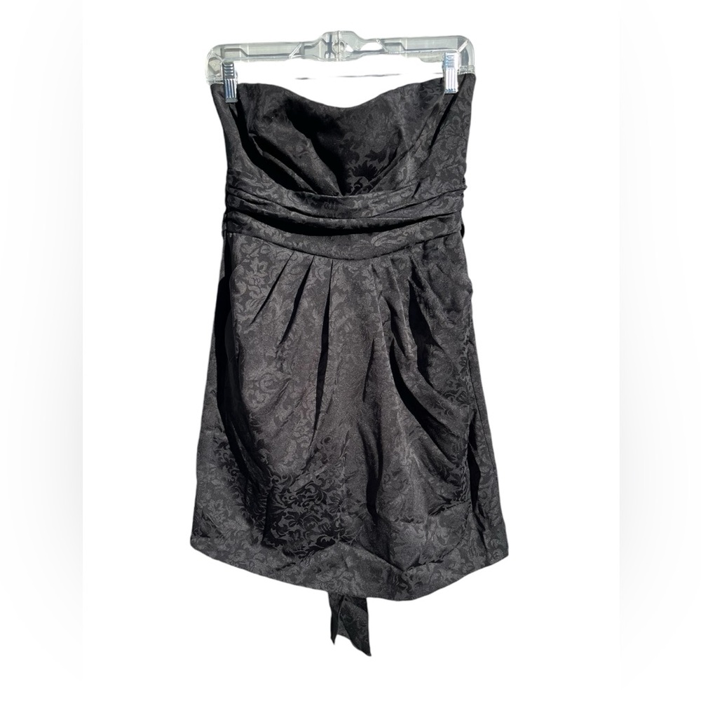 Mystic black strapless dress